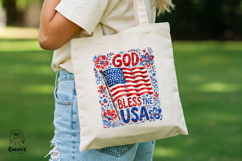 God Bless the USA Patriotic 4th of July Flag Product Image 2
