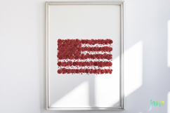 American Flag Flowers Clipart Product Image 2