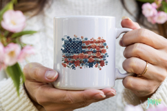 American Flag Flowers Clipart Product Image 4