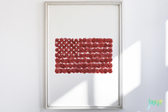 American Flag Flowers Clipart Product Image 2