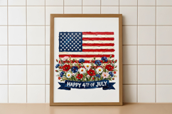 American Flag Hand Painted PNG Product Image 4