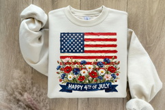 American Flag Hand Painted PNG Product Image 5