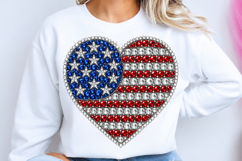 American Flag Heart PNG Product Image 1