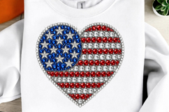 American Flag Heart PNG Product Image 2