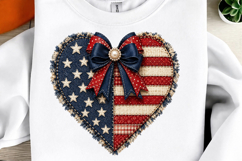 American Flag Heart Sublimation PNG 1 Product Image 2