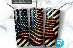 American Flag Star 20oz/30oz Skinny Tumbler Product Image 2