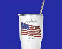 Patriotic Fourth of July Sublimation, Flag Sublimation PNG Product Image 2