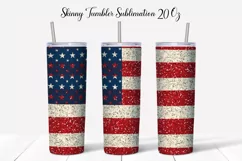 Patriotic Tumbler Wrap | American Flag Tumbler Product Image 2
