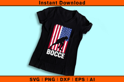 American Bocce Player SVG | USA Flag Bocce Ball Design Product Image 3