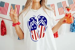 American Flip Flops SVG, 4th Of July SVG Design Product Image 3