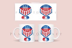 american football badges coffee glass wrap svg glass mug svg presized for 11oz and 15oz glass ready to cut and sublimation files