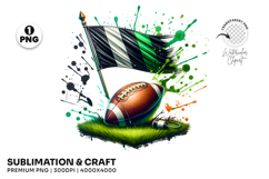 american football flag, patriotic sports, game day png, football splash, national pride, flag graphic, sports event art, vibrant football, colorful sports, football clipart, sports sublimation, splash art png, football watercolor, football graphic, paint 