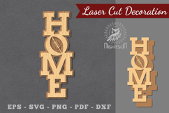 American Football Home Laser Cut Decoration Product Image 1