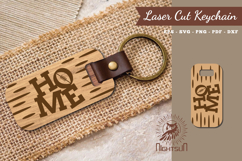 American Football Home Laser Cut Keychain SVG Product Image 1
