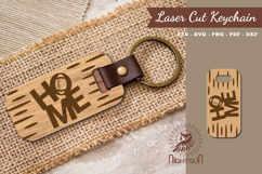 American Football Home Laser Cut Keychain SVG Product Image 1