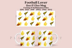 american football lover coffee glass wrap svg glass mug svg presized for 11oz and 15oz glass ready to cut and sublimation files