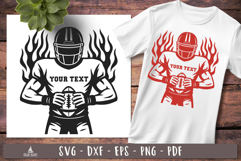 American football player Custom SVG design