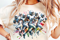 American Football Team PNG, Football Action Clipart, Team Football PNG, Football Player Action, Sports Team Art, Football Sublimation, Gridiron Clipart, American Football Graphic, Football Game Art, Sports PNG Design