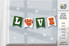 American Football Tired Tray Bundle Lasercut. Home decor SVG Product Image 10