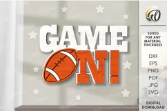 American Football Tired Tray Lasercut. Home decor SVG Product Image 1