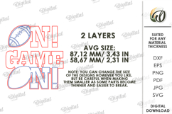 American Football Tired Tray Lasercut. Home decor SVG Product Image 2