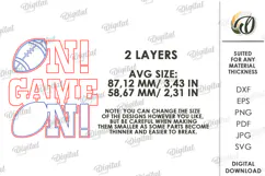 American Football Tired Tray Lasercut. Home decor SVG Product Image 2