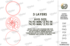 American Football Tired Tray Lasercut. Home decor SVG Product Image 2