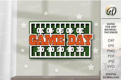 American Football Tired Tray Bundle Lasercut. Home decor SVG Product Image 6