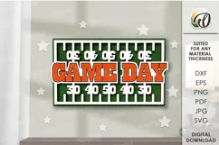 American Football Tired Tray Lasercut. Home decor SVG Product Image 1