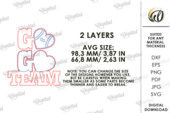 American Football Tired Tray Lasercut. Home decor SVG Product Image 2