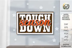American Football Tired Tray Lasercut. Home decor SVG Product Image 1