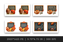 American football mug wrap printable sublimation design Product Image 2