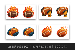 American football mug wrap printable sublimation design Product Image 2