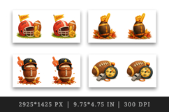 American football mug wrap printable sublimation design Product Image 2