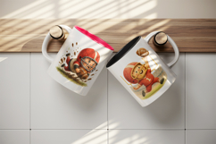 American football mug wrap printable sublimation design Product Image 3
