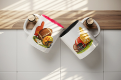 American football mug wrap printable sublimation design Product Image 3