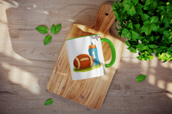 American football mug wrap printable sublimation design Product Image 4