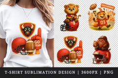 American football t-shirt printable sublimation design png Product Image 1