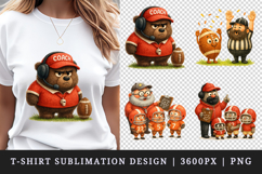 American football t-shirt printable sublimation design png Product Image 1