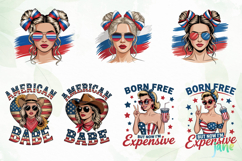 American Girl Clipart Sublimation Product Image 4