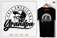 Funny All American GRANDPA Svg Design Product Image 2