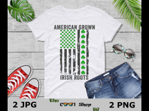 American Grown Irish Roots Png, Irish Flag Png, Irish Roots Product Image 3