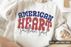 American Heart Southern Soul - 4th Of July Design Product Image 1