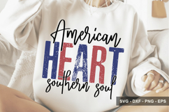 American Heart Southern Soul - 4th Of July Design Product Image 1