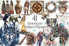 American Indian Clipart Sublimation Product Image 1