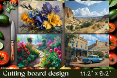 American landscape cutting board design - cutting board desi Product Image 1