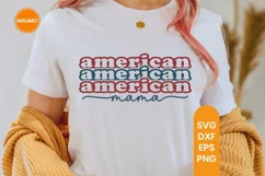 American mama, 4th of July svg, patriotic, independence day Product Image 1