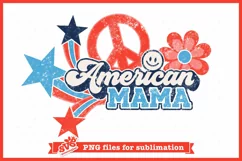 A retro 4th of July sublimation design