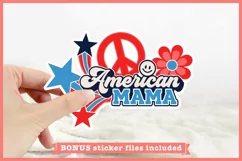 A 4th of July printable sticker file