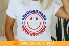 American mama, 4th of July svg, patriotic day Product Image 1